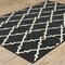 Homeroots 4 x 6 ft. Black & Ivory Trellis Indoor & Outdoor Area Rug 389532 - alternate 5